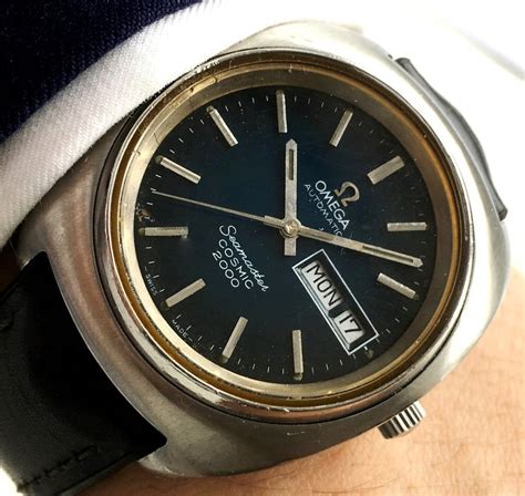 omega seamaster cosmic 2000 blue dial|omega cosmic 2000 for sale.